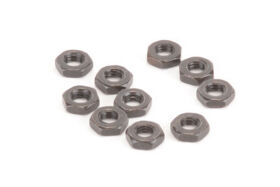 M3 Steel 1/2 Nut - Black - pk10 / CR639