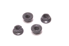 CORE RC - Serrated M4 Steel Black Wheel Nut pk4 / CR879