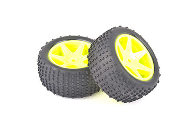 Buggy Rear Tire Set Yellow / CRA155