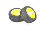 Buggy Rear Tire Set Yellow / CRA155