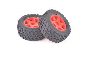 Spider Front Tyre & Wheel Set - Red / CRA158