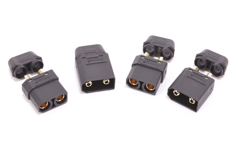 XT90 Plug with Sheath M/F Black - 2pcs / MK2910HPBK