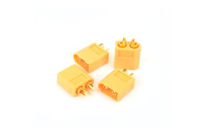 XT60 Male Only Plugs - 4pcs / MK2980M