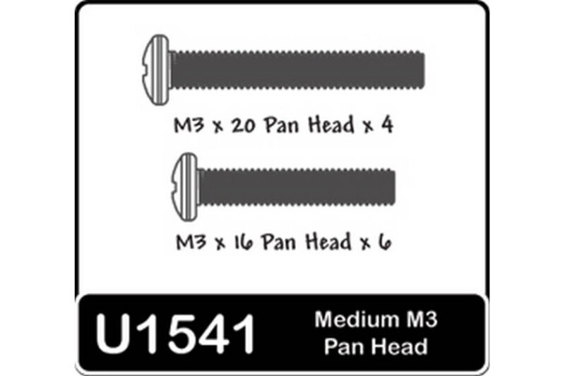 Schrauben M3, mittel / U1541