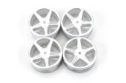Wheel - 5 spoke 25mm - Satin (Pk4) / U1934