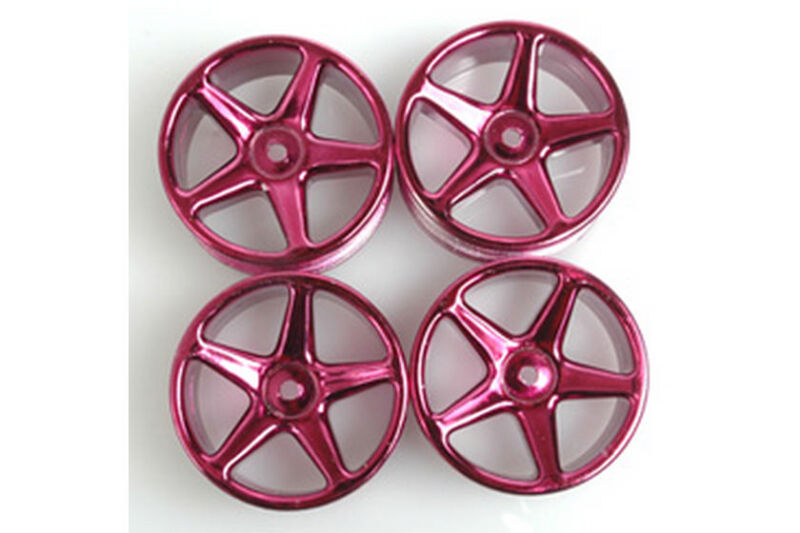 Wheel - 5 spoke 25mm - Purple Chrome (Pk4) / U2173