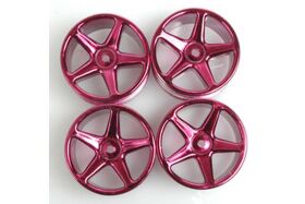 Schumacher Felge 5 spoke 25mm (4 Stück) - Purple...