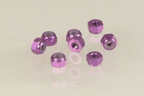 Stoppmuttern M3 metallic purple (8) / U2187