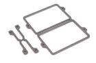 Schumacher CF LiPo Tray & Distanzstück Set Saddle - CAT SX3 / U3880