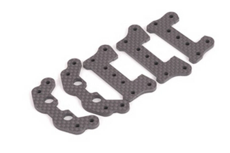 Schumacher Gestänge Halter Options, Fr + Rr Cougar SV2 Set5 Carbon / U3998