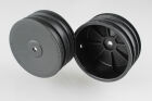 1:10 Felgen Offroad Front 4WD Flexlite - 12mm Sechskant - schwarz (2) / U4495