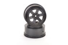 1:10 Short Course Felge schwarz +3mm offset (2) 12mm Sechskantmitnehmer / U4733