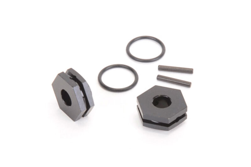 Schumacher Schmale Alu Radmitnehmer 12mm Sechskant - 2WD und 4WD (2) / U4860