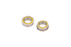 Schumacher Kugel Kugellager (Paar) - 1/4x3/8x1/8 Flanged Yellow / U4980
