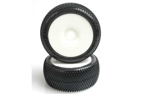 1:8 Schumacher Mini Pin - gelb - Offroad Komplettrad (weiß) (2) / U6724