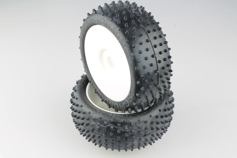 1:8 Schumacher Mini Spike - gelb - Offroad Komplettrad (weiß) (2) / U6749
