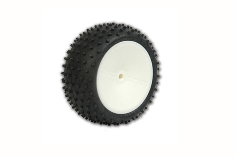 1:10 Schumacher Minispike 2 - gelb - 2WD Heck Komplettrad (2) / U6794