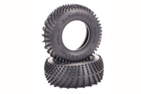 1:10 Schumacher Short Course Spiral Reifen - Silver - (2)...