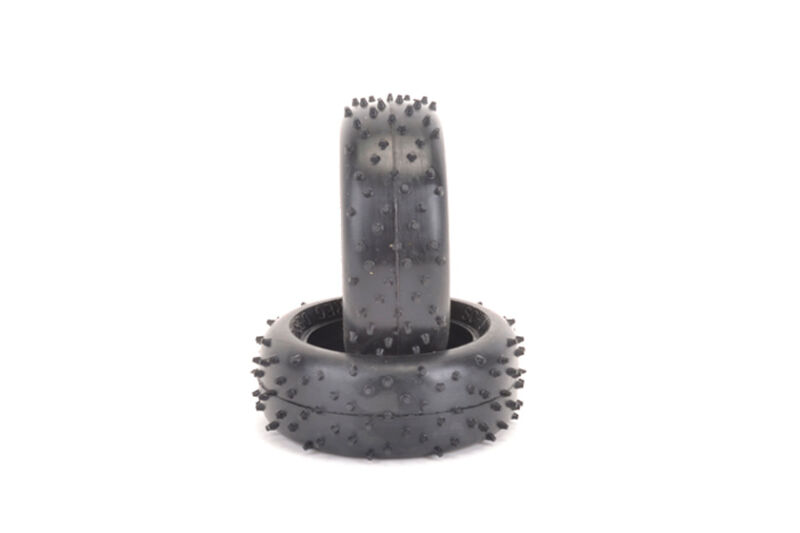 1:10 Schumacher Mini Spike Tyre 2" - Front- 11x12 Reifen - Gelb (2 Stück) / U6850