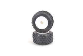 1:10 Schumacher Truck Stagger Rib -silber- Komplettrad /...