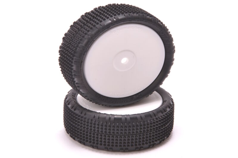 Shard - 1/10 4WD Tyres - Yellow - Pre-Glued / U6911