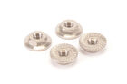 Titanium Low Profile M4 Serrated Nut (pk4) / U7400