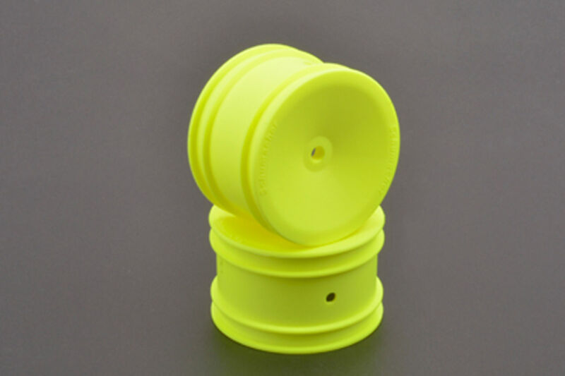 Schumacher 1:10 Felgen Offroad Heck 2WD und 4WD - 12mm Sechskant - Neon Gelb (1 Paar) / U7460