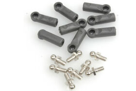 Kugelköpfe kurz mit Pfannen 4mm (8) / U750