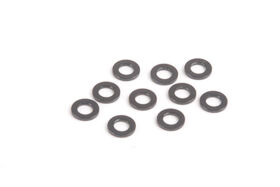 Beilagscheibe M3 0.75mm schwarz Aluminium (10 Stück)...