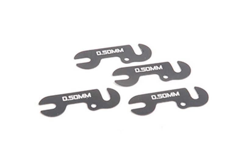 Schumacher Distanzstück Ride Height 0.5mm Aluminium (4 Stück) - Atom 2 / U7920