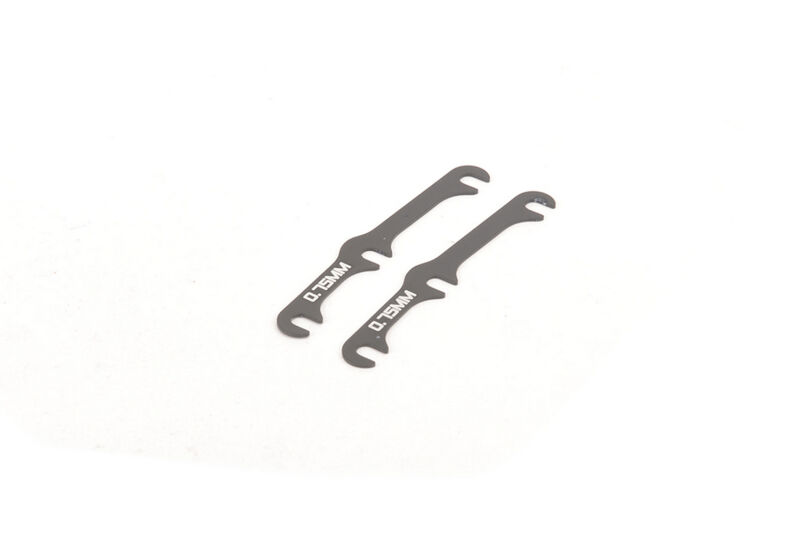 Schumacher Distanzstück Ride Height 0.75mm Aluminium (Paar) - Icon / U8121