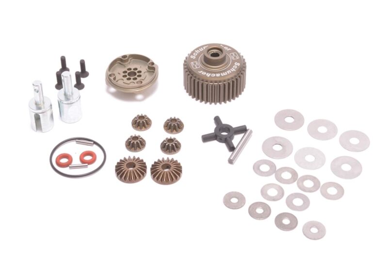 Schumacher Differential V2 Aluminium komplett - KR,KD,LD/2/3,ST/2 / U8396