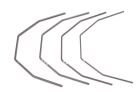 Schumacher Stabilisator Set hinten (4 Stück) - Soft / U8432