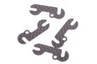 Schumacher Distanzstück End 1.0mm Carbon vorne (4 Stück) - Eclipse 5 / U8482