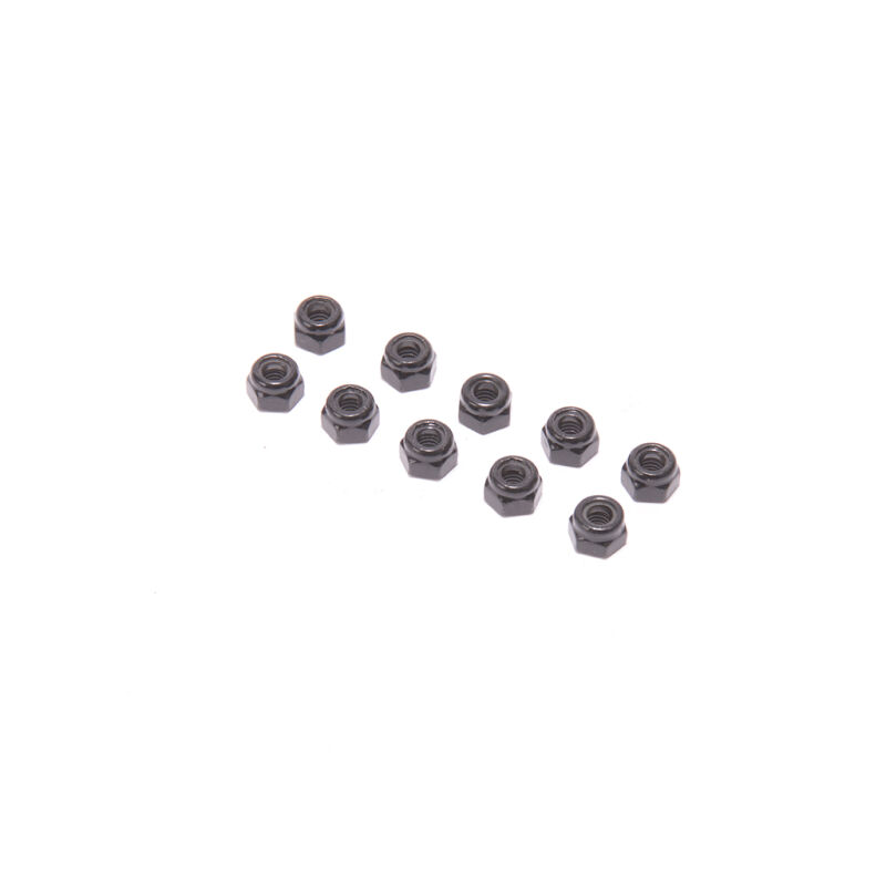 Schumacher Set Mutter SPEED M4 Nyloc Aluminium schwarz (10 Stück) / U9039