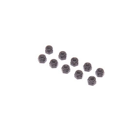 Set Mutter SPEED M4 Nyloc Aluminium schwarz (10...