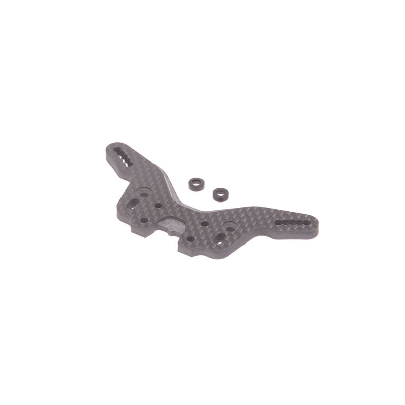 Schumacher Dämpferbrücke niedrig (-3mm) Carbon hinten - LD2/3 / U9405