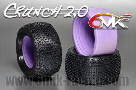 6MIK "CRUNCH" 2.0 1/10 Rear Tyres- Pink...
