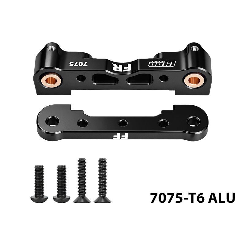 GPM ARRMA Kraton/Outcast/Talion/Notorius/Typhon/. 6S Alu Querlenkerhalter vorn unten schwarz / GPMMAK008N/V1BK