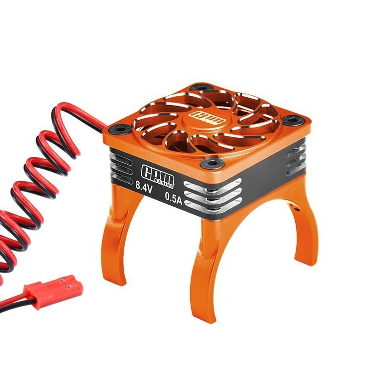 GPM TRX MiniMaxx/Mini-XRT/MiniSlash/Jato 4x4/MiniRally Alu-Halter für HighSpeed Lüfter 36mm orange / GPMXRTM018FANV1OR