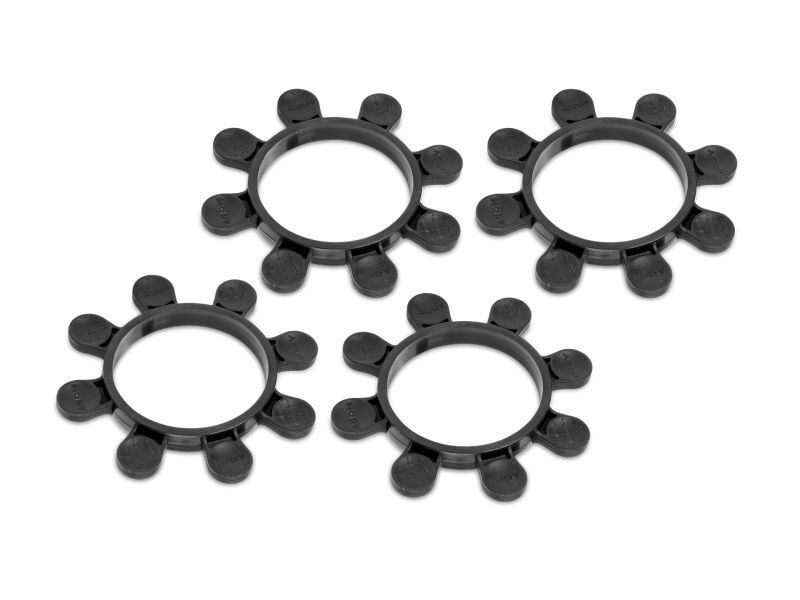 HUDY 1/10 OFF-ROAD TIRE MOUNTING BAND - OCTOPUS - BLACK (4) / HUD105252-K