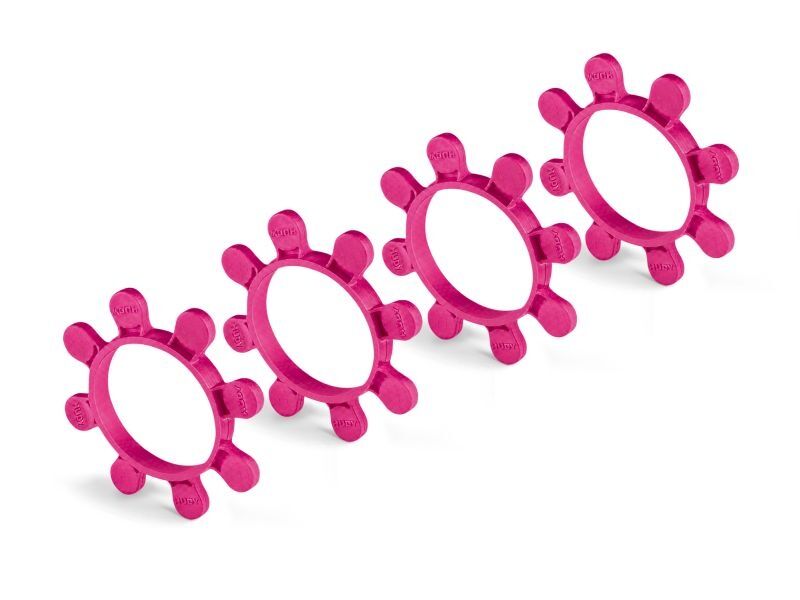 HUDY 1/8 OFF-ROAD TIRE MOUNTING BAND - OCTOPUS - PURPLE (4) / HUD105253