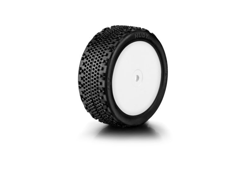 HUDY 1/10 OFF-ROAD PRE-GLUED TIRE 4WD FRONT ASTRO - 101A - MEDIUM / HUD854201-M