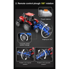 CaDA Traktor mit Pflug 1:17 2,4GHz Bricks / 402908