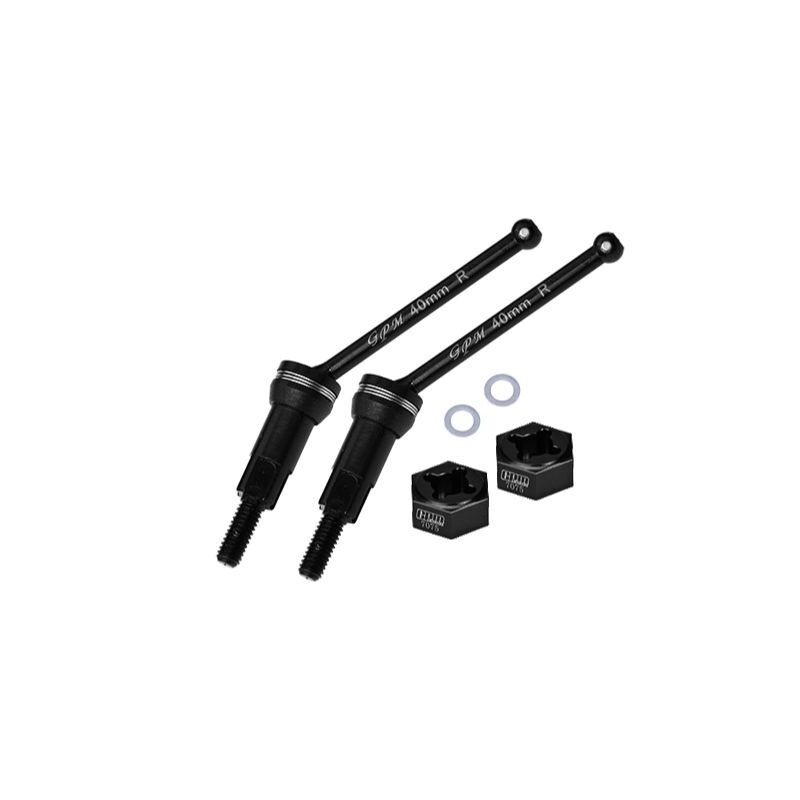 GPM für ARRMA 1/16 Mojave Grom Carbon-Stahl CVD-Antriebswellen +12mm Sechskant schwarz / GPMMGM040RS-BK