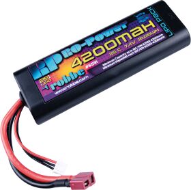 Robbe Modellsport RO-POWER Car LiPo 4200 mAh 7,4V 25C Roundcase (T-Stecker + Tamiya Adapter) / 6591