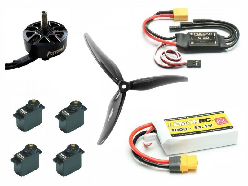 RC Factory Antriebsset mit Servos & Akku fÃ¼r Ares XL / 18432