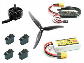 RC Factory Antriebsset mit Servos & Akku...