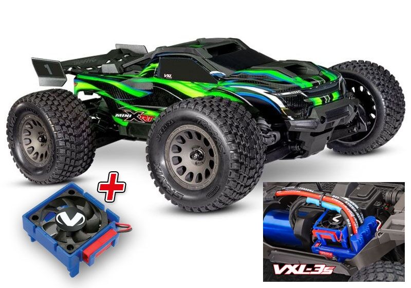 TRAXXAS MINI-XRT V2 3S-Power 4x4 grün 1/16 Monster-Truck RTR / TRX108076-1F-GRN