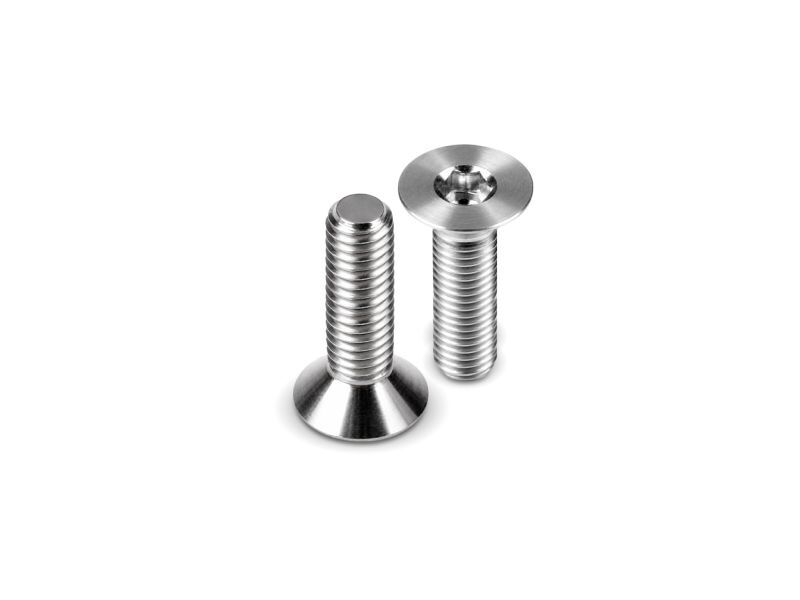 HUDY TITANIUM FLAT HEAD SCREW M3x14 (4) / HUD903314-T